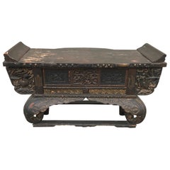 Antique Japanese Alter Table Console Edo Period