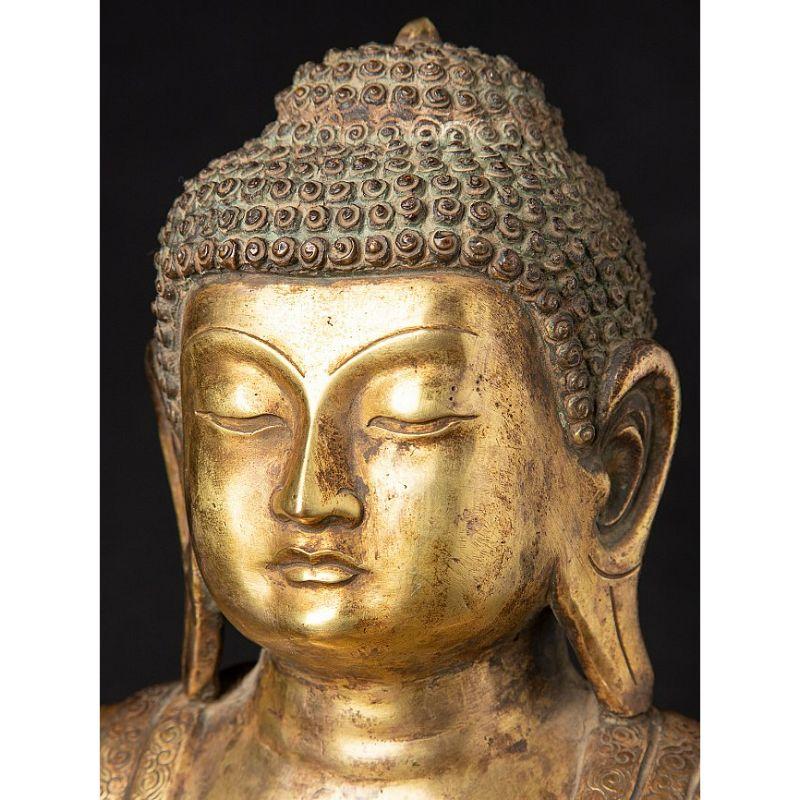 Antike japanische Amida-Buddha-Statue aus Japan 4