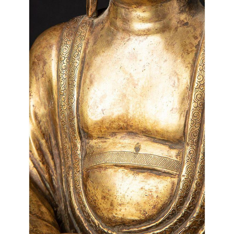 Antique Japanese Amida Buddha Statue from Japan For Sale 6