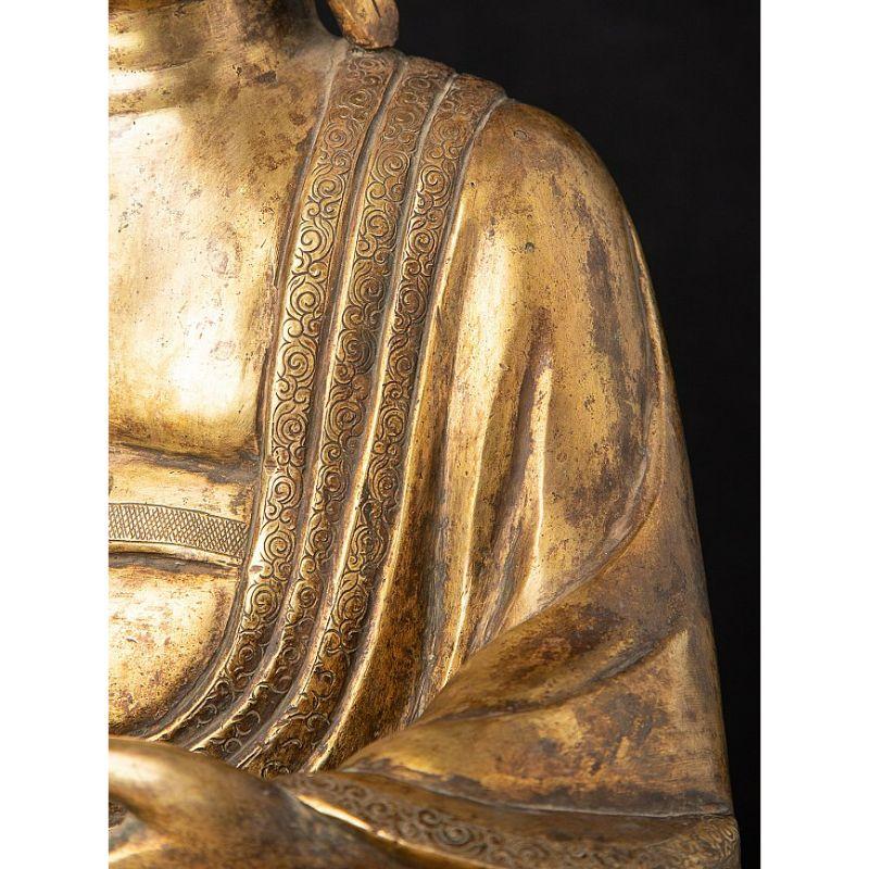 Antique Japanese Amida Buddha Statue from Japan For Sale 7