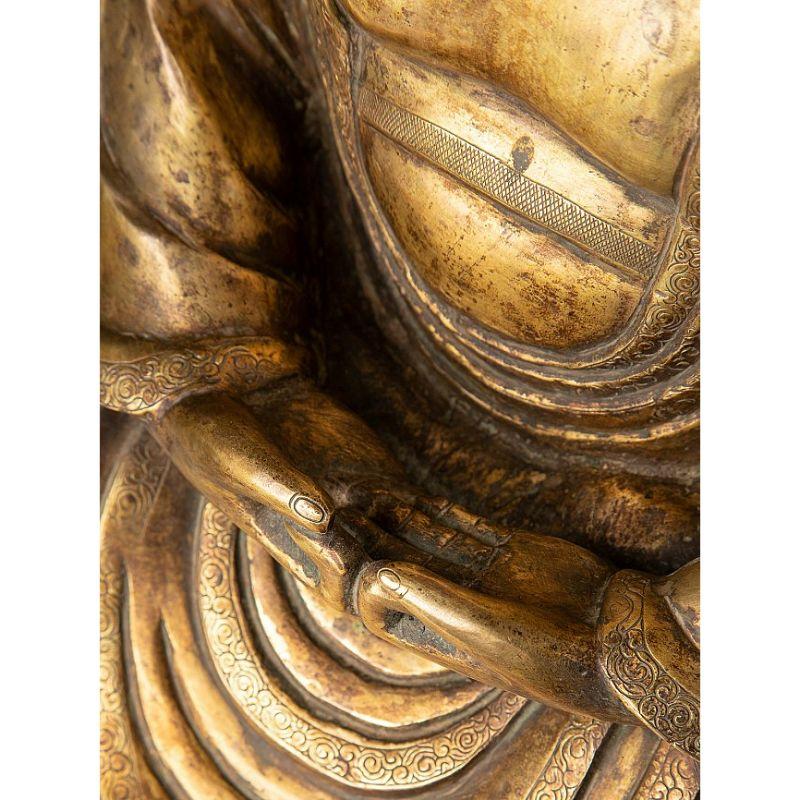 Antike japanische Amida-Buddha-Statue aus Japan 12