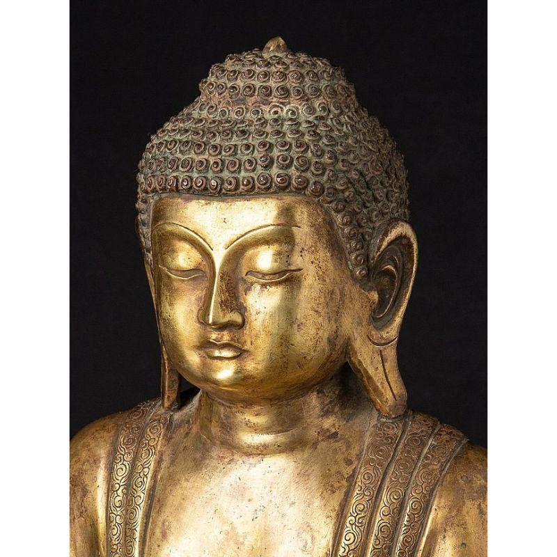 Antique Japanese Amida Buddha Statue from Japan For Sale 1