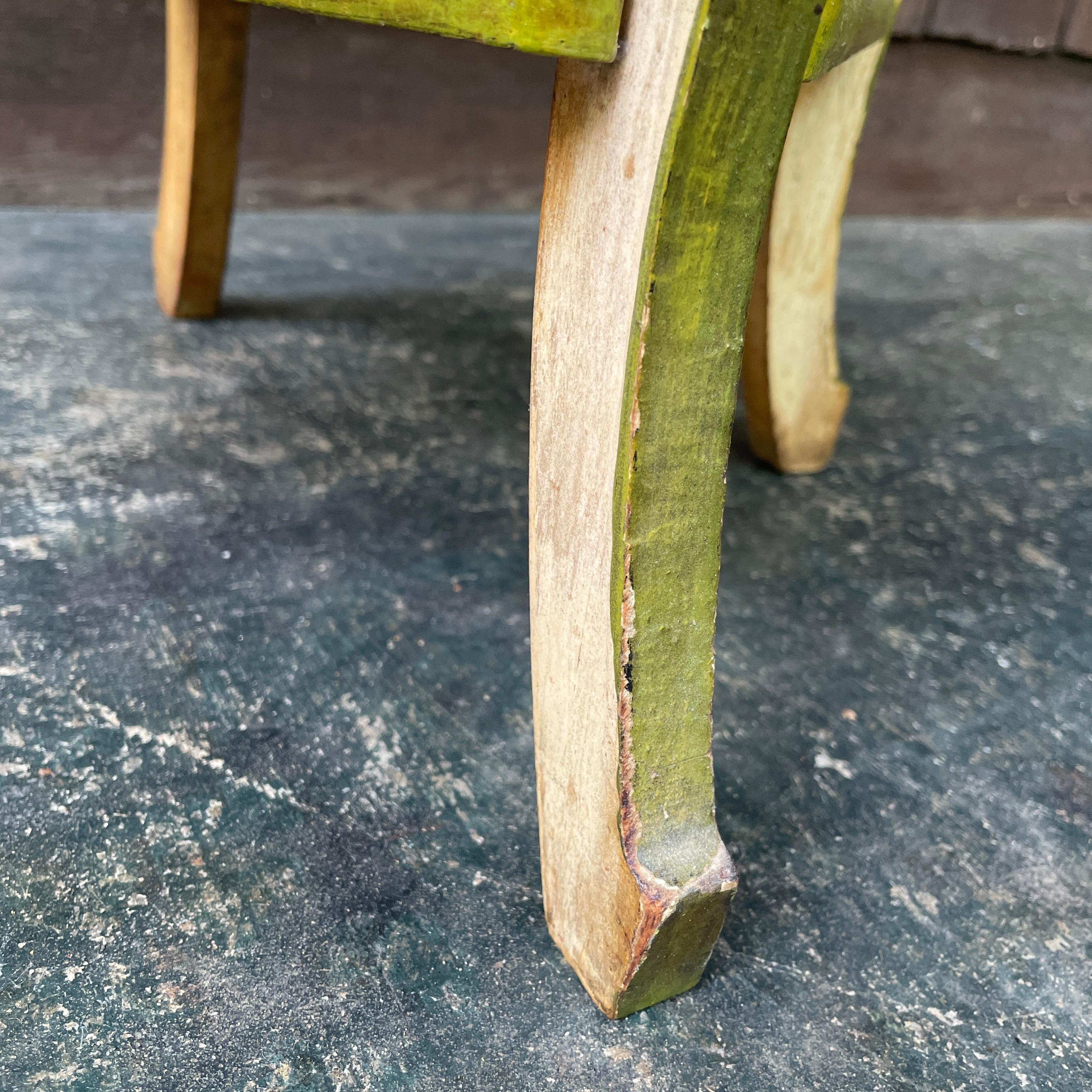 Arte Antiques Japonais Amish Table Folk Art Peint à la main Floral Plant Stand en vente 2