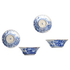 Bols à couvercle Arita japonais anciens de la période Edo 18/19e siècle