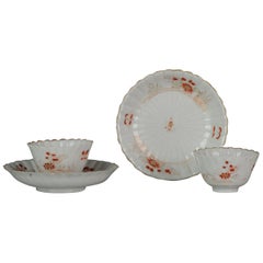 Antique Japanese, Arita, Blood and Milk / Tea Bowl, Flowers, Porcelain, Edo