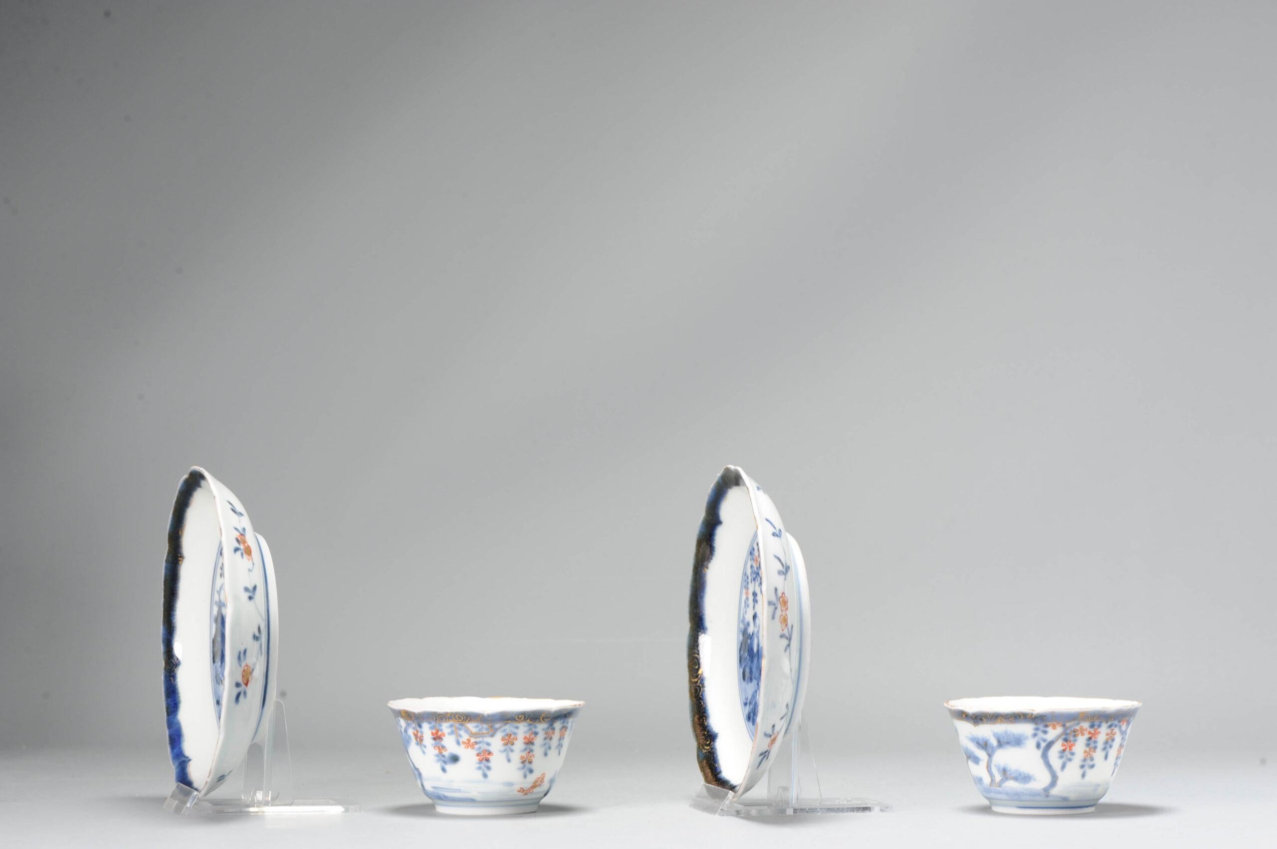 Lovely set with fishermen. In the style of Frederik Van Frytom.

Very thinly potted.

Additional information:
Material: Porcelain & Pottery
Region of Origin: Japan 
Period: 17th Century
Age: 17th century
Condition: Perfect
Dimension: Ø 12.6 x 25 H cm