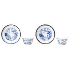 Coupes à thé japonaises anciennes en porcelaine de style Arita Frederik Van Frytom, vers 1700