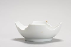 Antique Japanese Arita Kakiemon Style Unusual Shaped Bowl Flowers