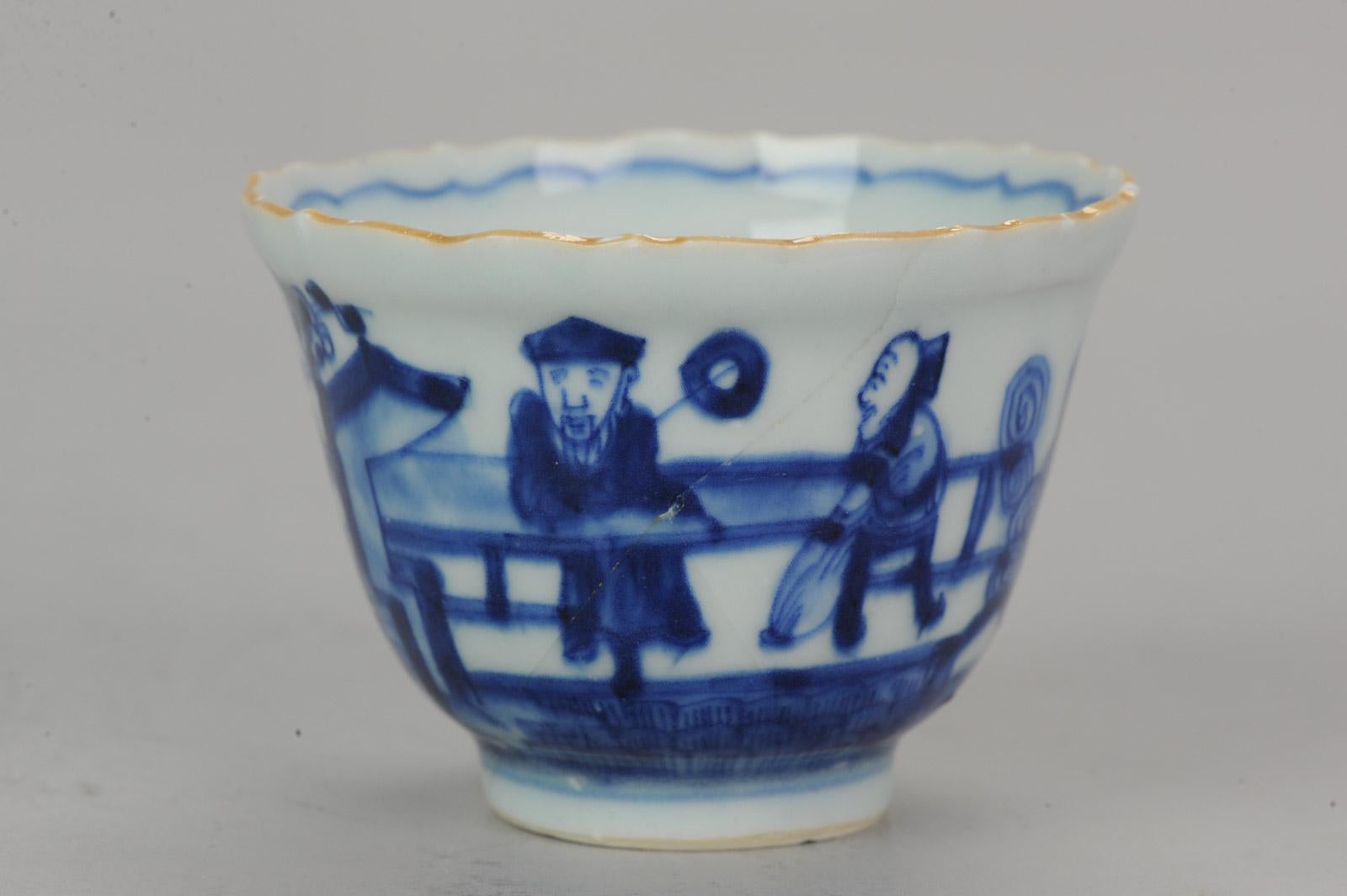 Antique Japanese, Arita, Rare Kakiemon Tea Set, Figures, Porcelain In Excellent Condition In Amsterdam, Noord Holland
