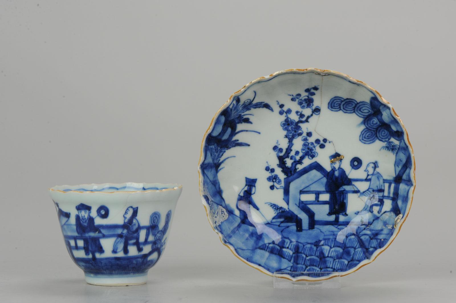 Earthenware Antique Japanese, Arita, Rare Kakiemon Tea Set, Figures, Porcelain