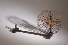 Antique Japanese Bamboo Spinning Wheel