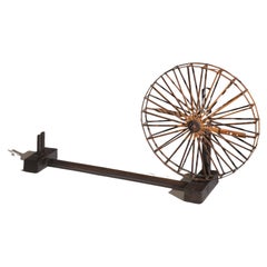 Antique Japanese Bamboo Spinning Wheel