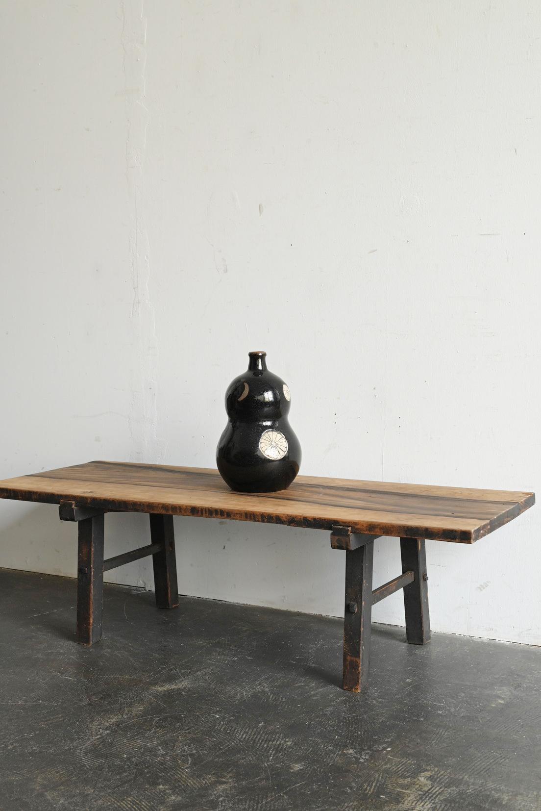 Antico vaso giapponese a forma di zucca con smalto nero / Periodo Edo / Bottiglia di sake in vendita 12