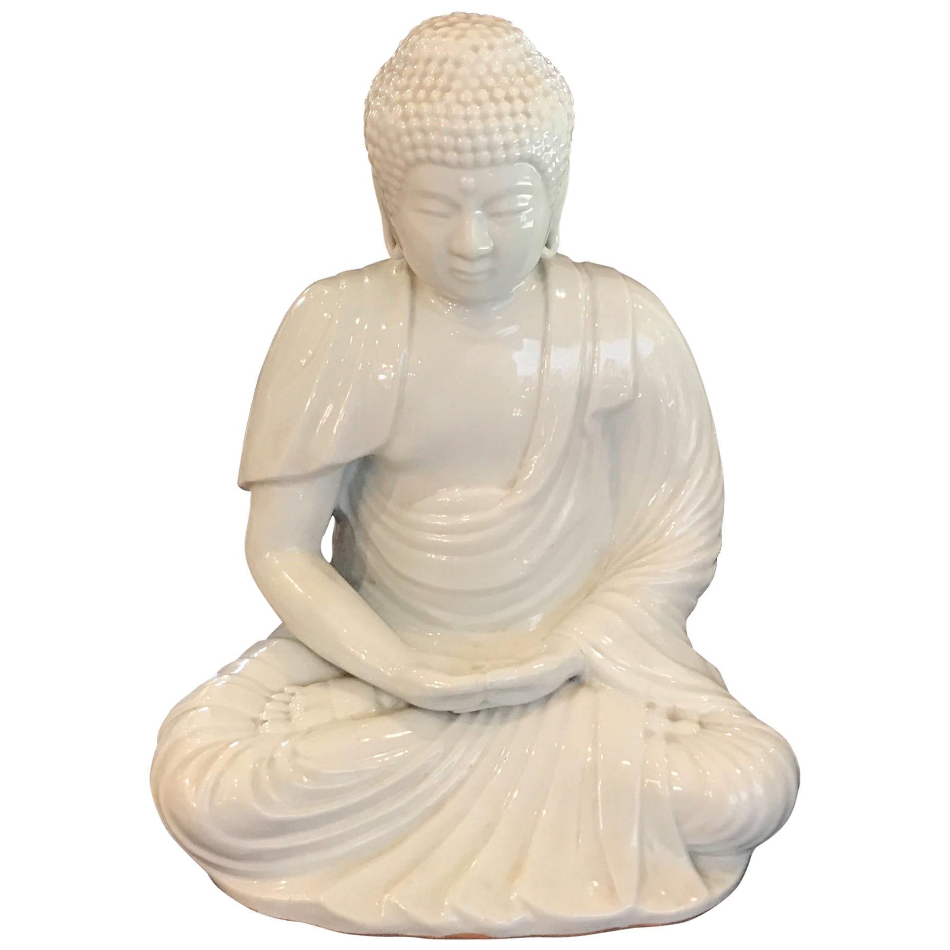 Antique Japanese Blanc de Chine Buddha For Sale