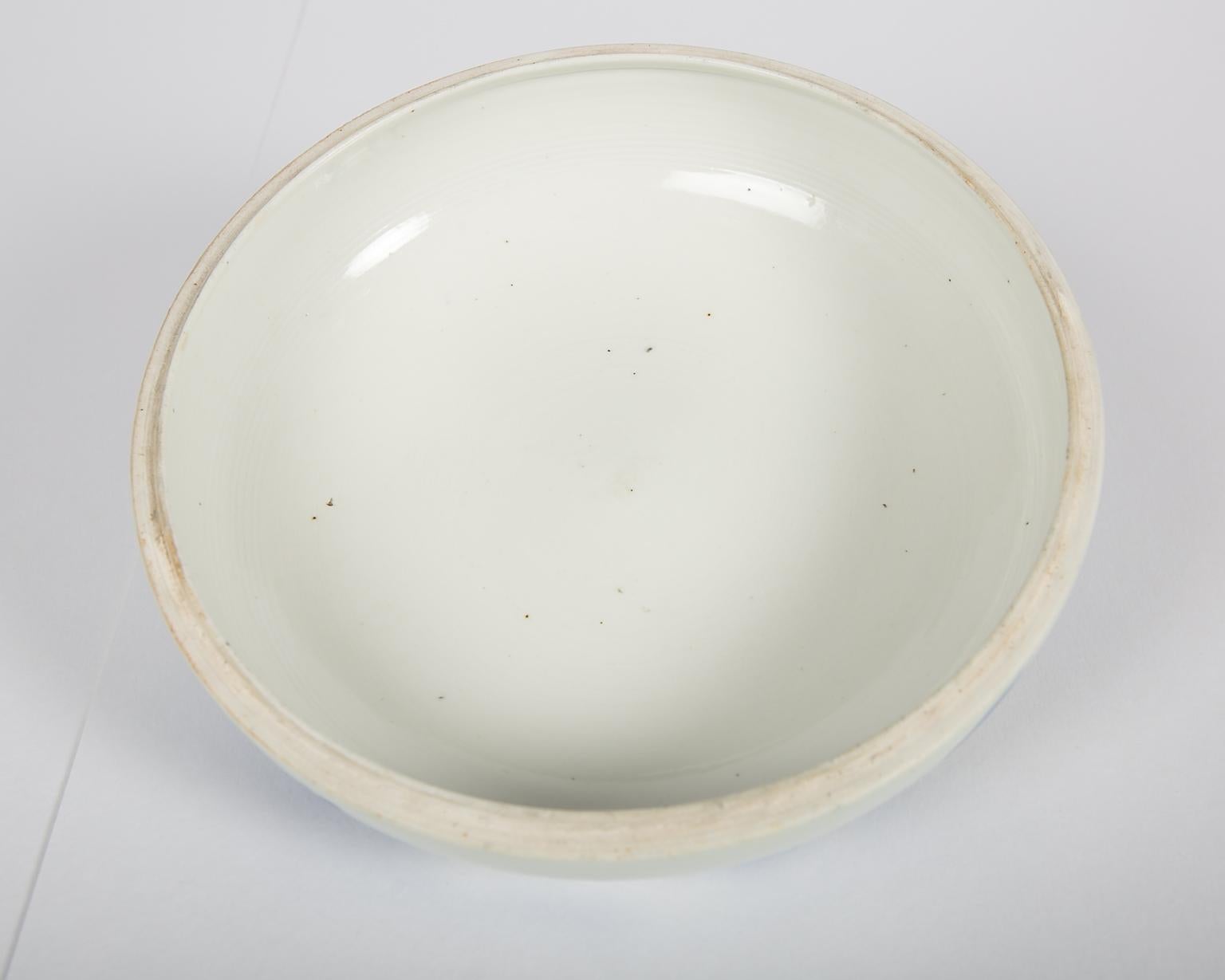 Japonisme Antique Japanese Blue and White Porcelain Bowl circa 1760