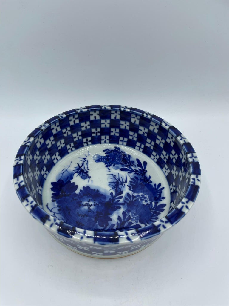 Antique Japanese Bowl/ Flower Vase 1920s Taisho Era For Sale at 1stDibs