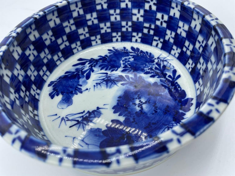 Antique Japanese Bowl/ Flower Vase 1920s Taisho Era For Sale at 1stDibs