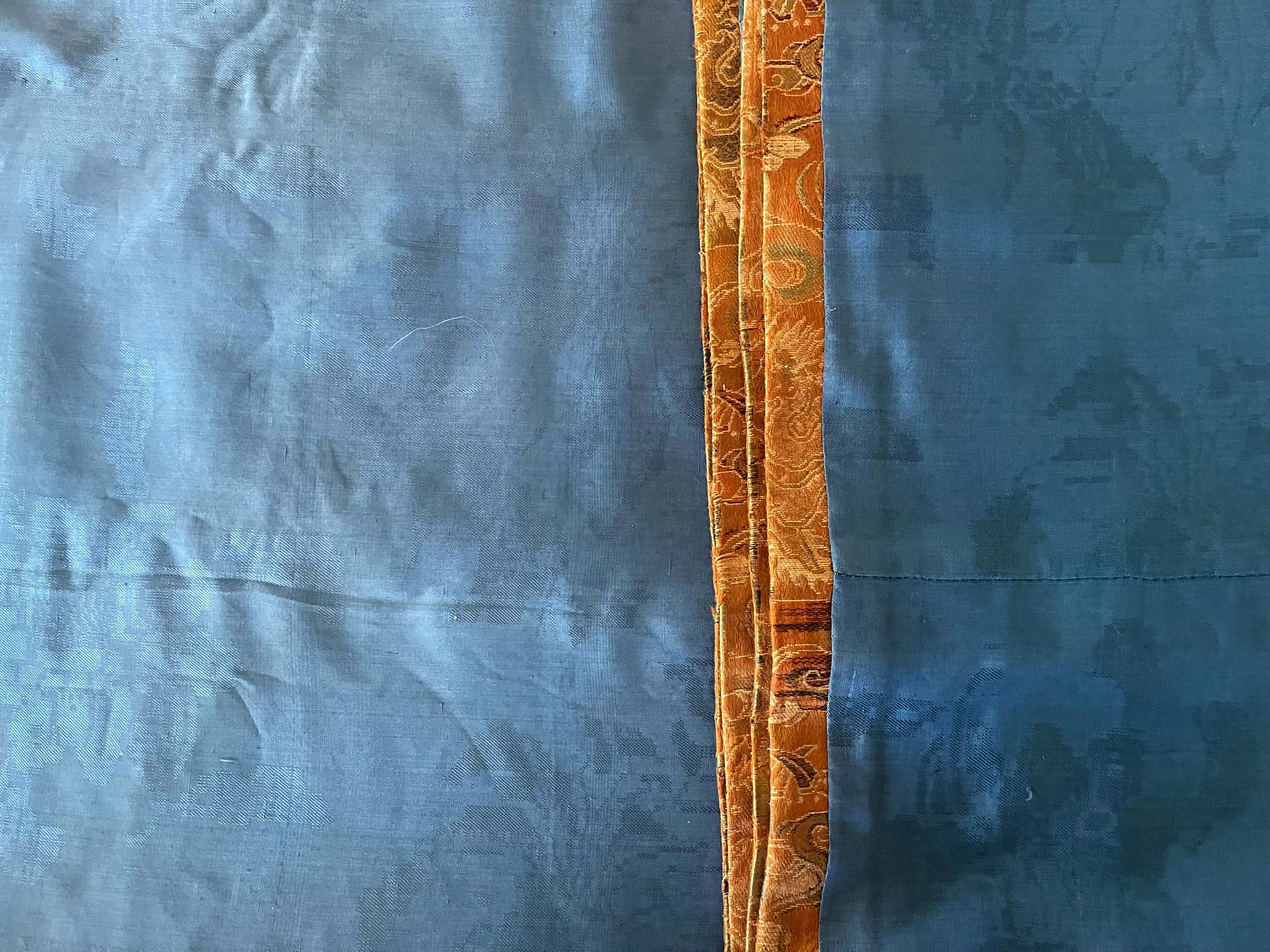 Antikes japanisches Brokat Kesa Monk's Robe Edo-Periode im Angebot 11