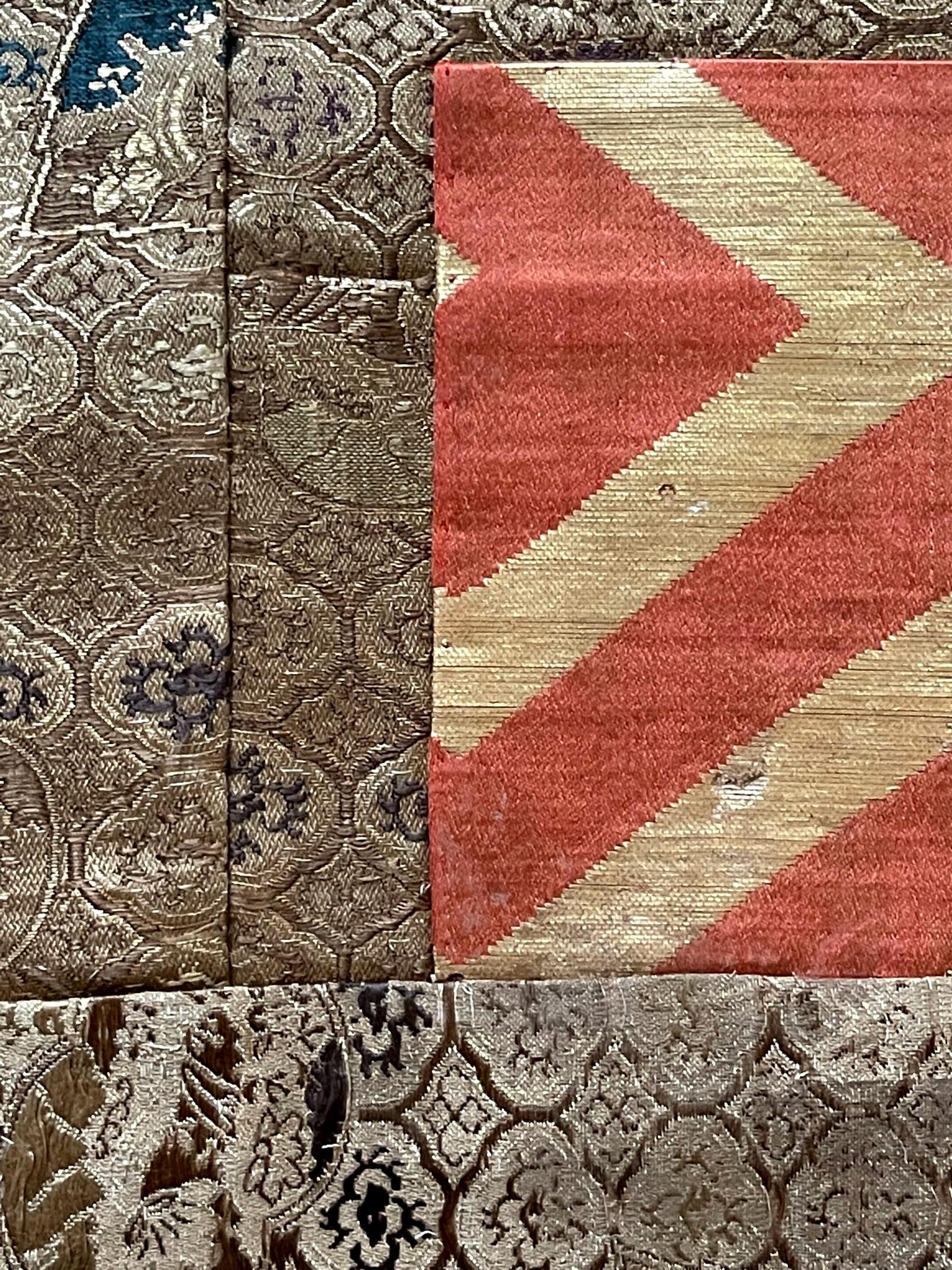Antique Japanese Brocade Kesa Monk's Robe Meiji Period 6