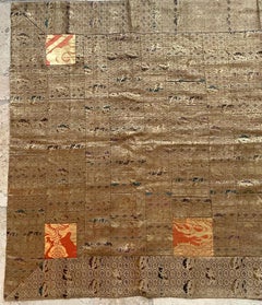 Antique Japanese Brocade Kesa Monk's Robe Meiji Period