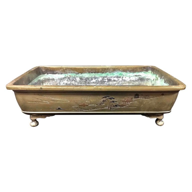 Antique Japanese Bronze Bonsai Planter For Sale at 1stDibs | antique  japanese bonsai pots for sale, antique bonsai pots, bonsai planter in  collectible planters