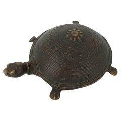 Antike japanische Schildkröte aus Bronze