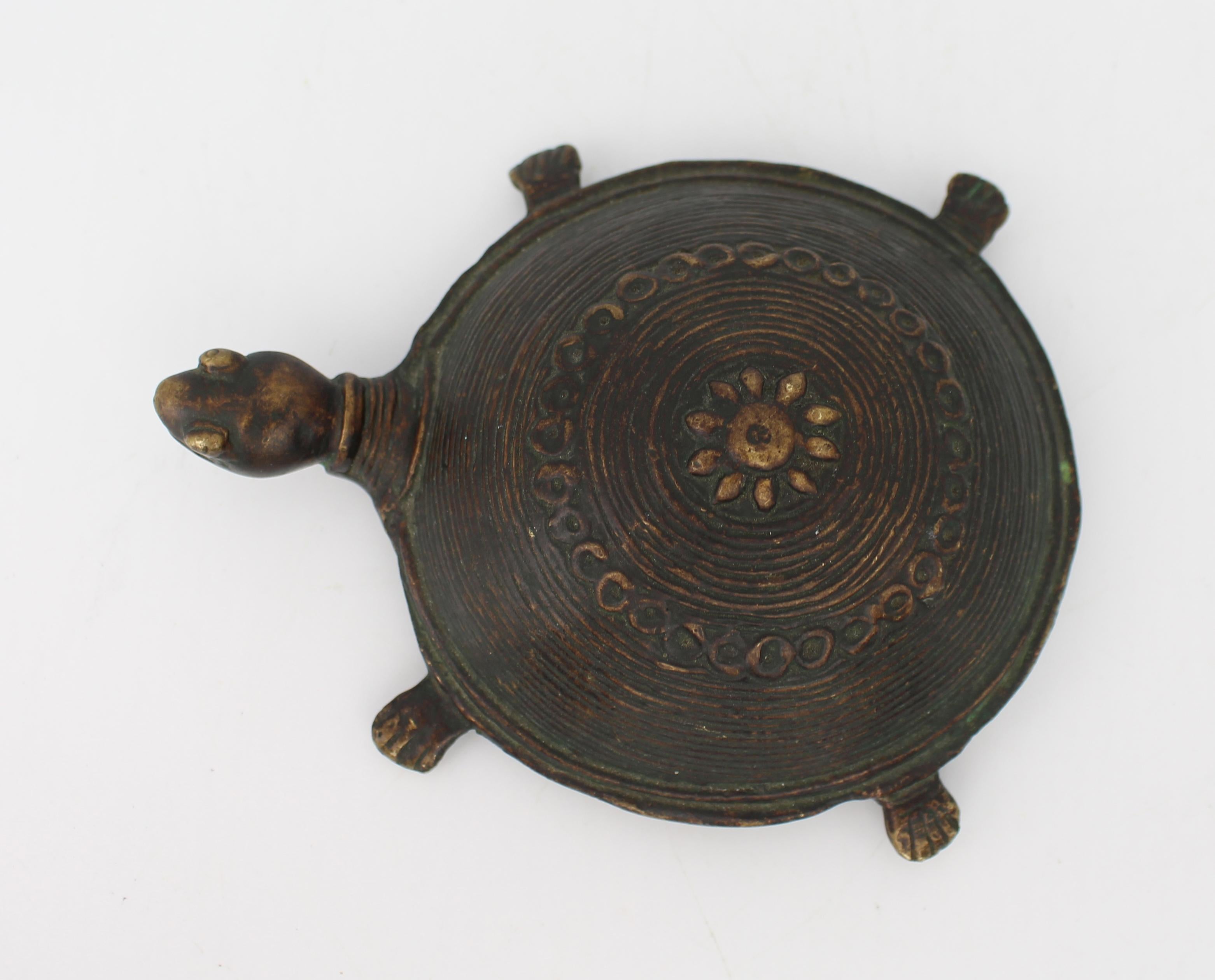 Antigua Tortuga Japonesa de Bronce - Periodo Meiji a principios de Showa en venta 1