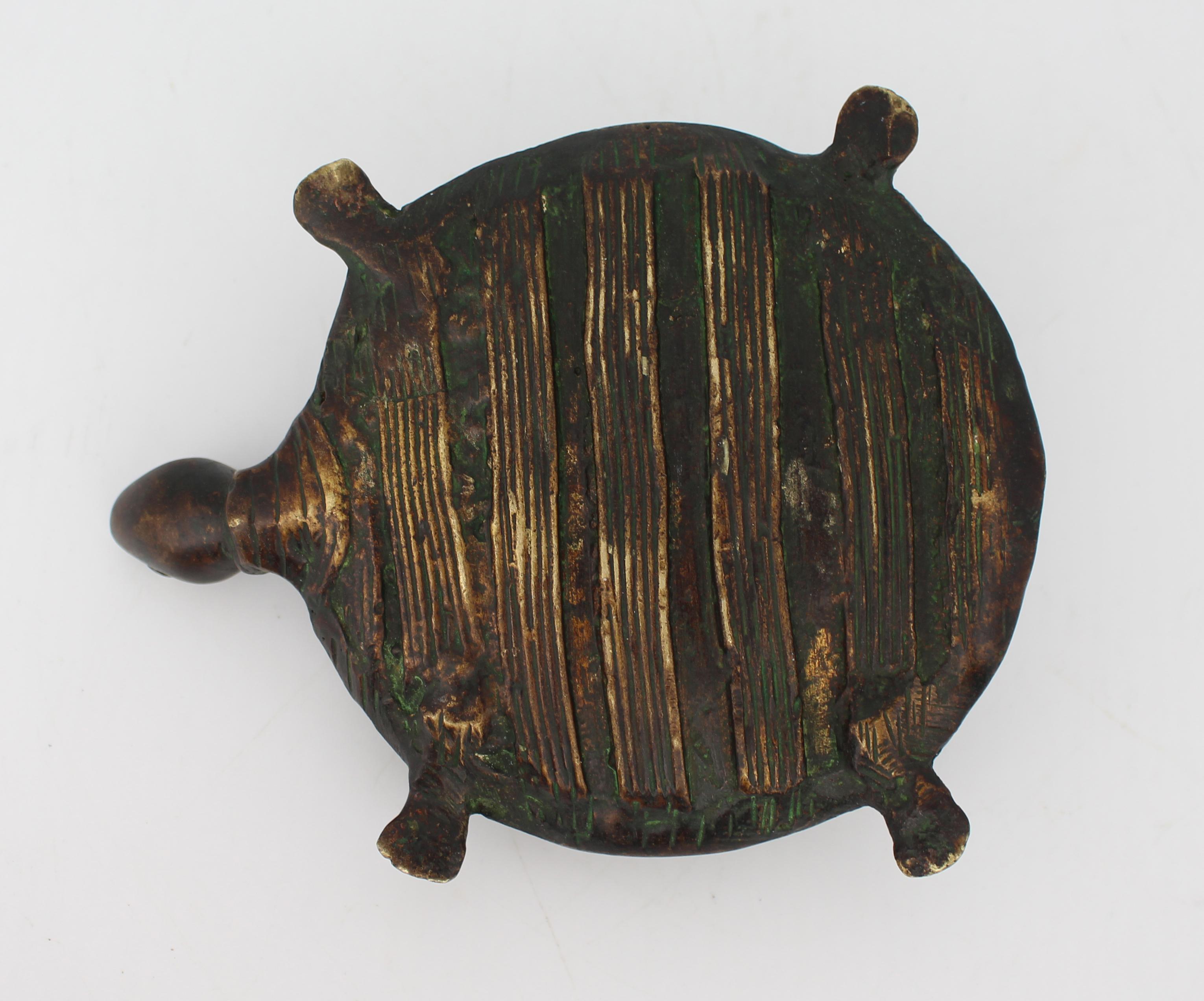 Antigua Tortuga Japonesa de Bronce - Periodo Meiji a principios de Showa en venta 2