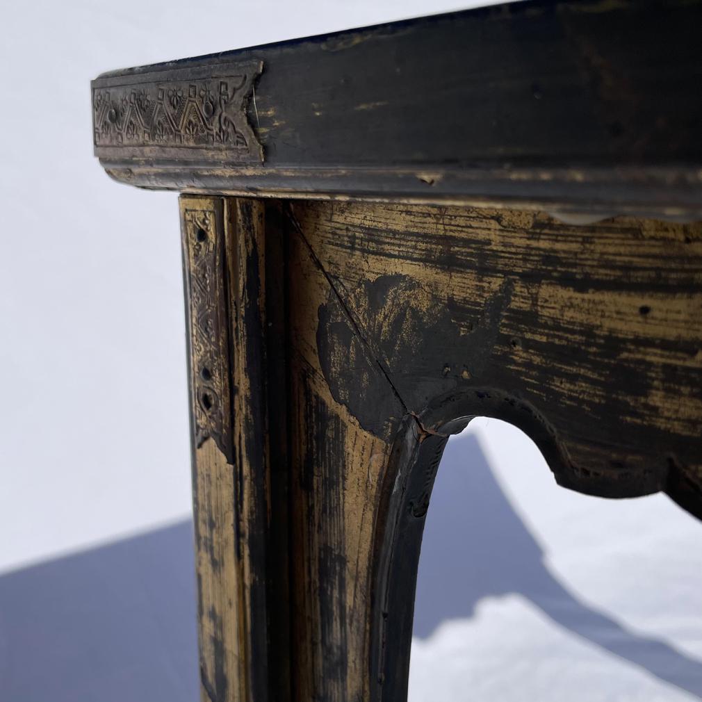 Ancien support de temple japonais en bois laqué bouddhiste en vente 6