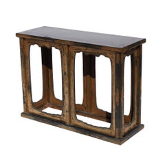 Antique Japanese Buddhist Lacquered Wood Temple Stand