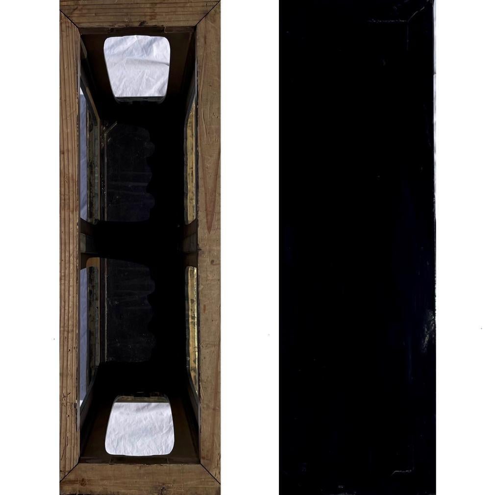 Ancien support de temple japonais en bois laqué bouddhiste en vente 1