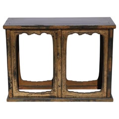 Antique Japanese Buddhist Lacquered Wood Temple Stand
