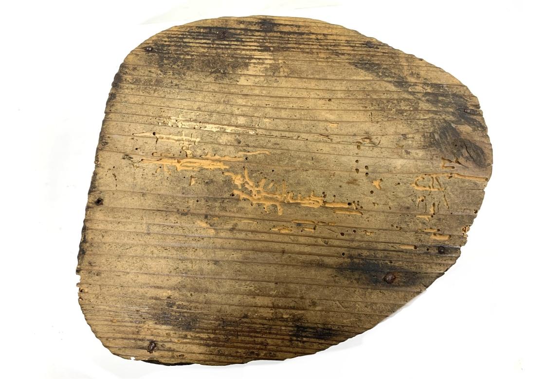 Wood Antique Japanese Burl Tobako Bon Scholar's Object For Sale