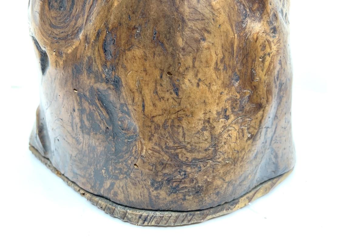 Antique Japanese Burl Tobako Bon Scholar's Object For Sale 1
