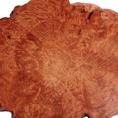 Antique Japanese Burl Wood Display Stand Used as a Lazy Susan