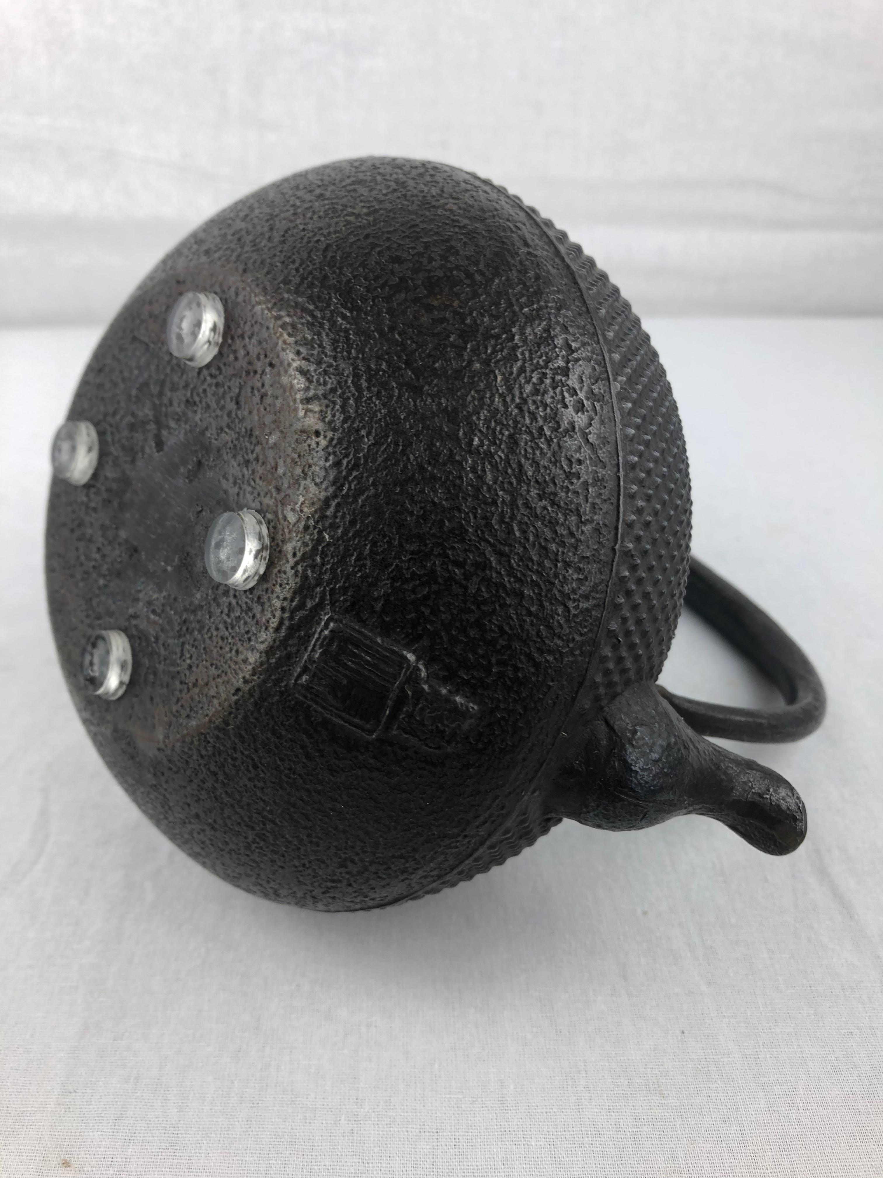 20th Century Antique Japanese Cast Iron Tea Pot or Tetsubin