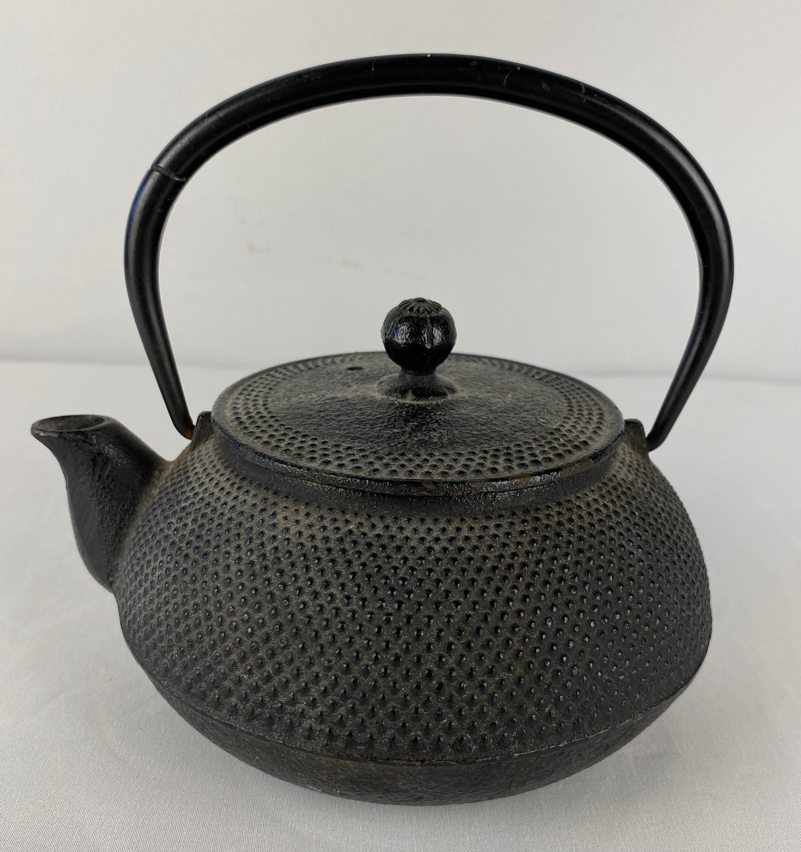 Antique Japanese Cast Iron Tea Pot or Tetsubin For Sale 1