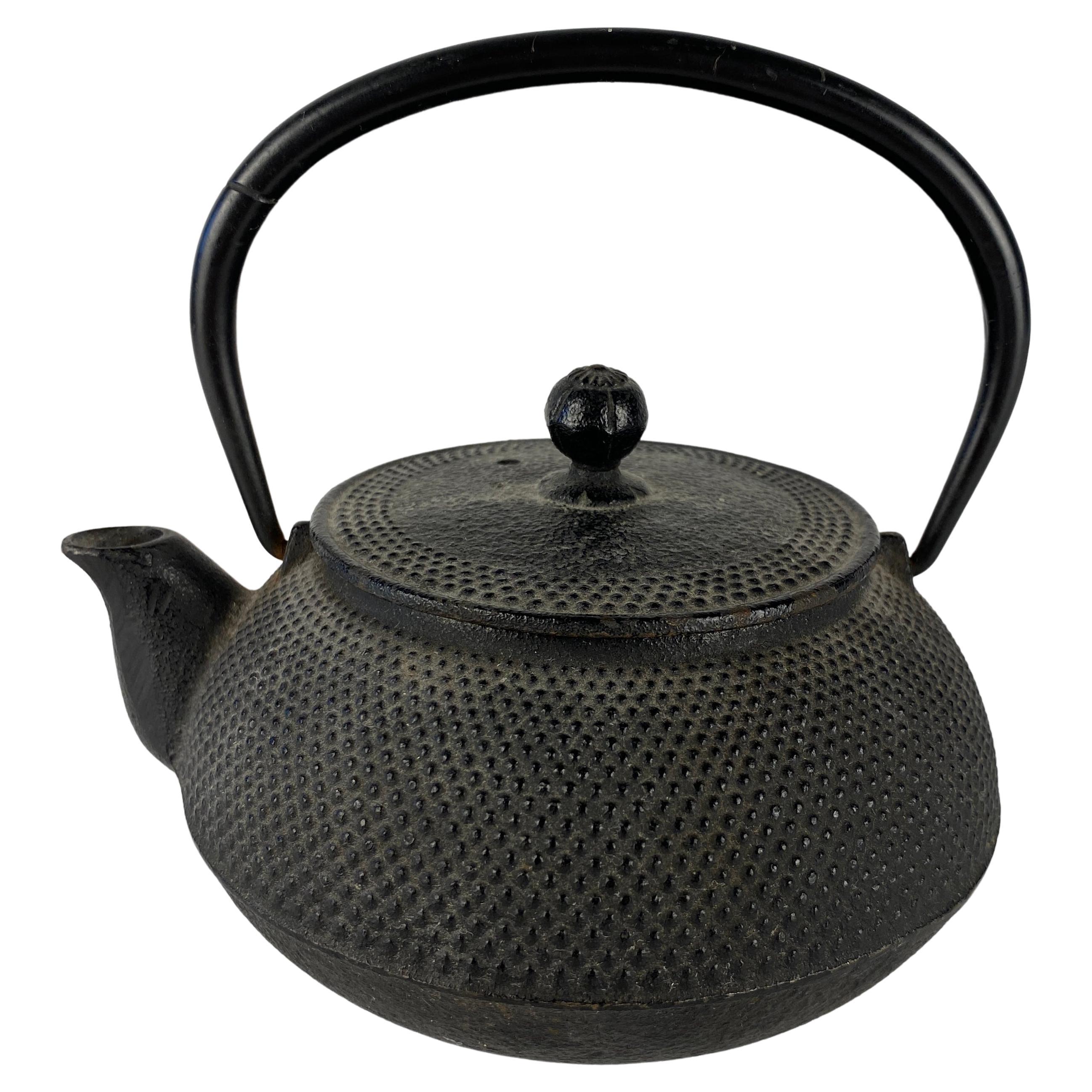 Antike japanische Gusseisen-Teekanne oder Tetsubin