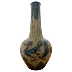 Antique Japanese Ceramic Mingei Vase