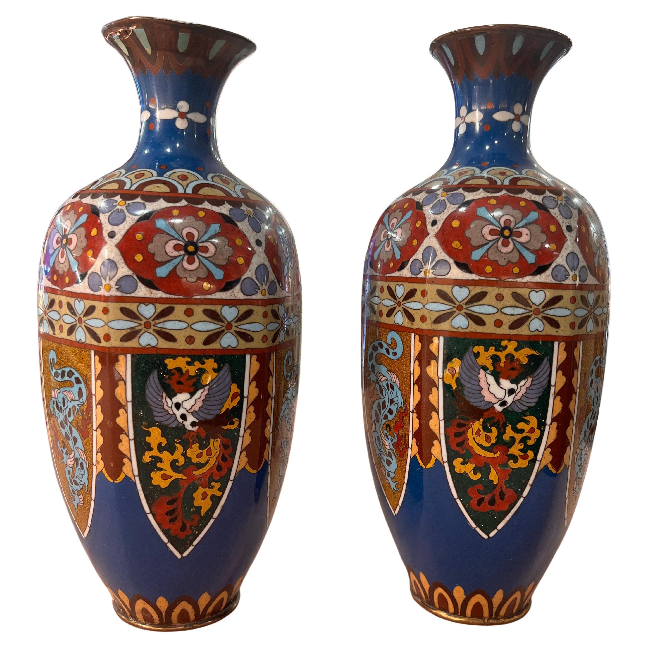 Vases anciens en céramique japonaise Début du 20e siècle en vente