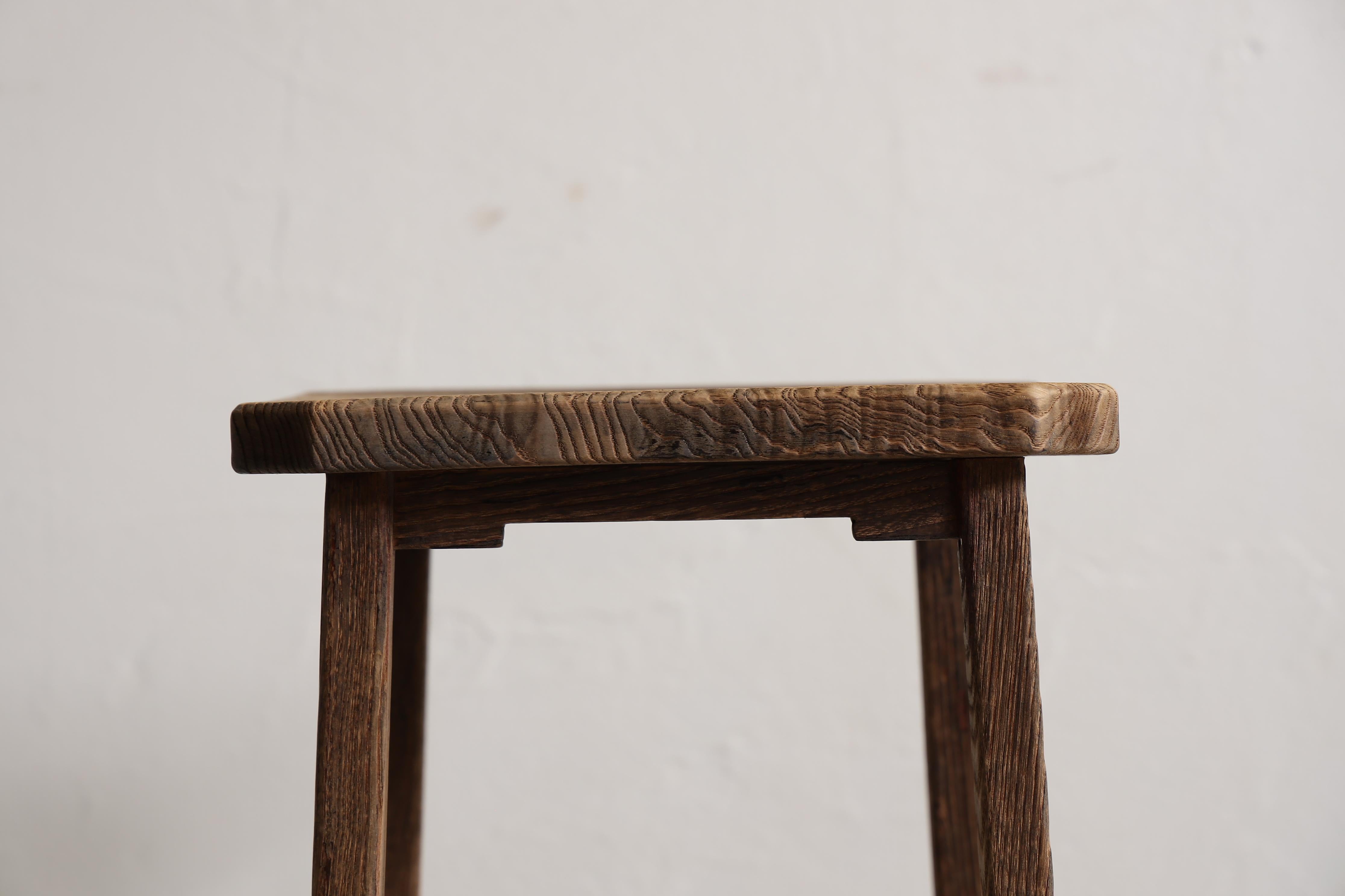 Japonais Porte-fleurs japonais ancien en châtaignier, Wabi-Sabi, Japandi en vente
