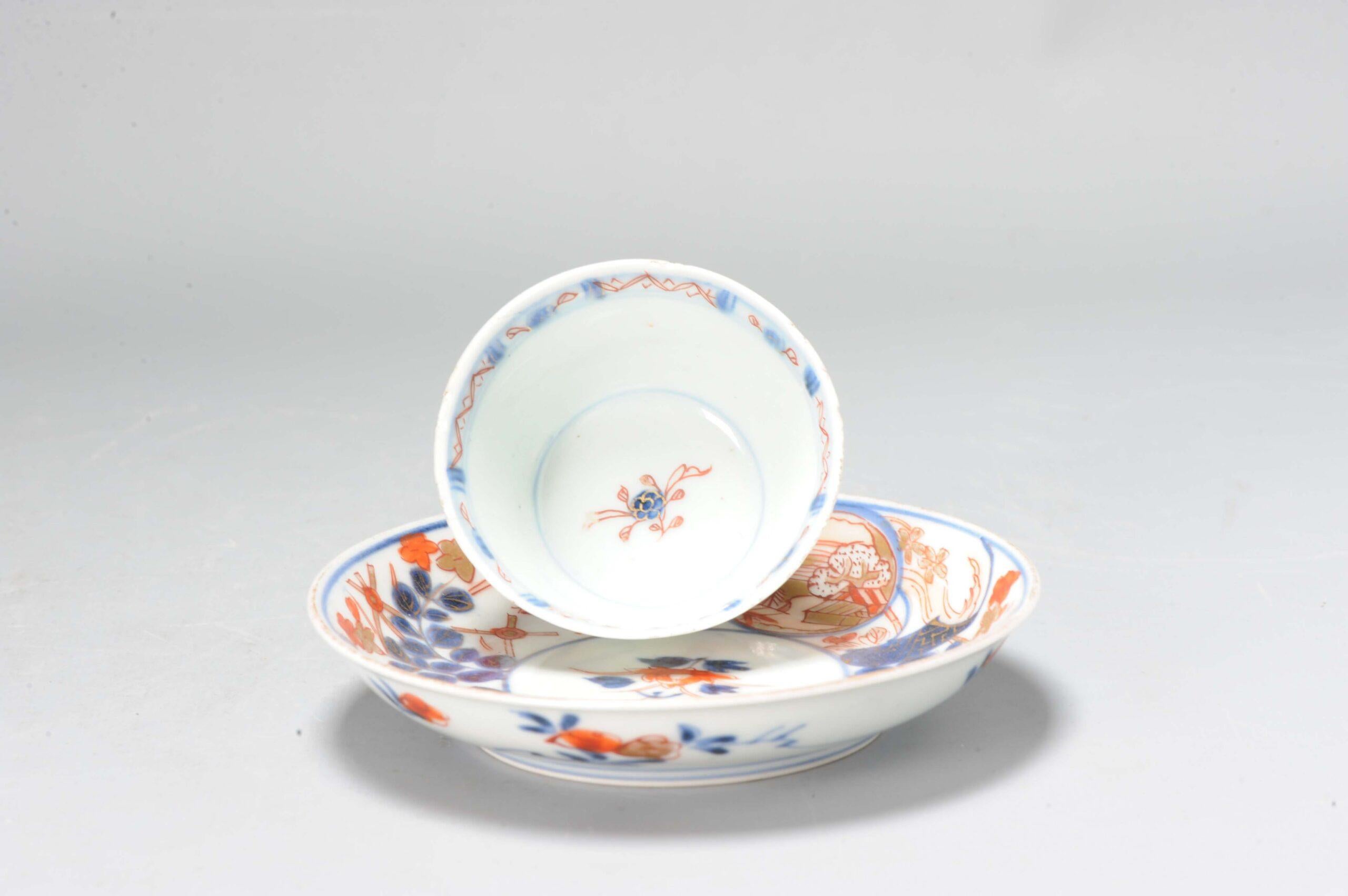 Antiguo Juego de Té de Porcelana Imari del Periodo Edo Kangxi Chino Japonés, Siglo XVIII en Bueno estado para la venta en Amsterdam, Noord Holland
