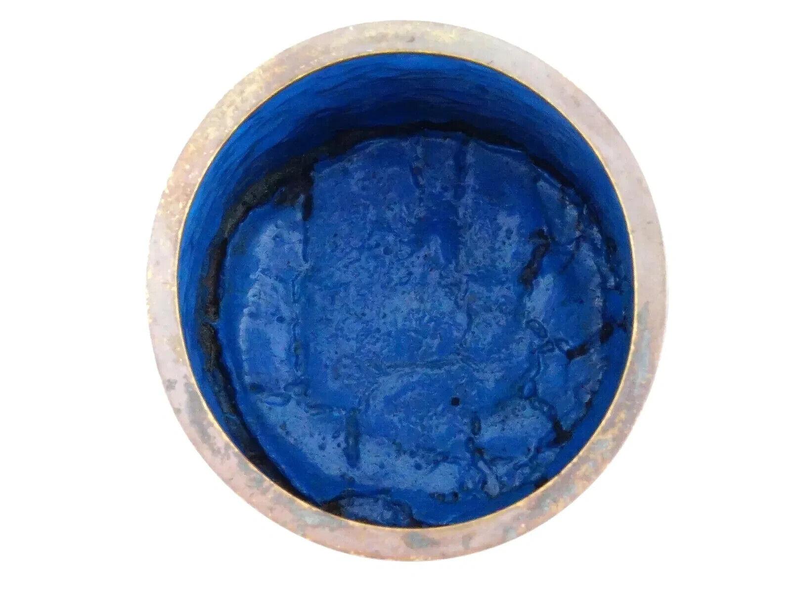 Antiguo Pincel Japonés de Esmalte Cloisonné Patrones Geométricos Pincel Bote GOTO Cobre en venta