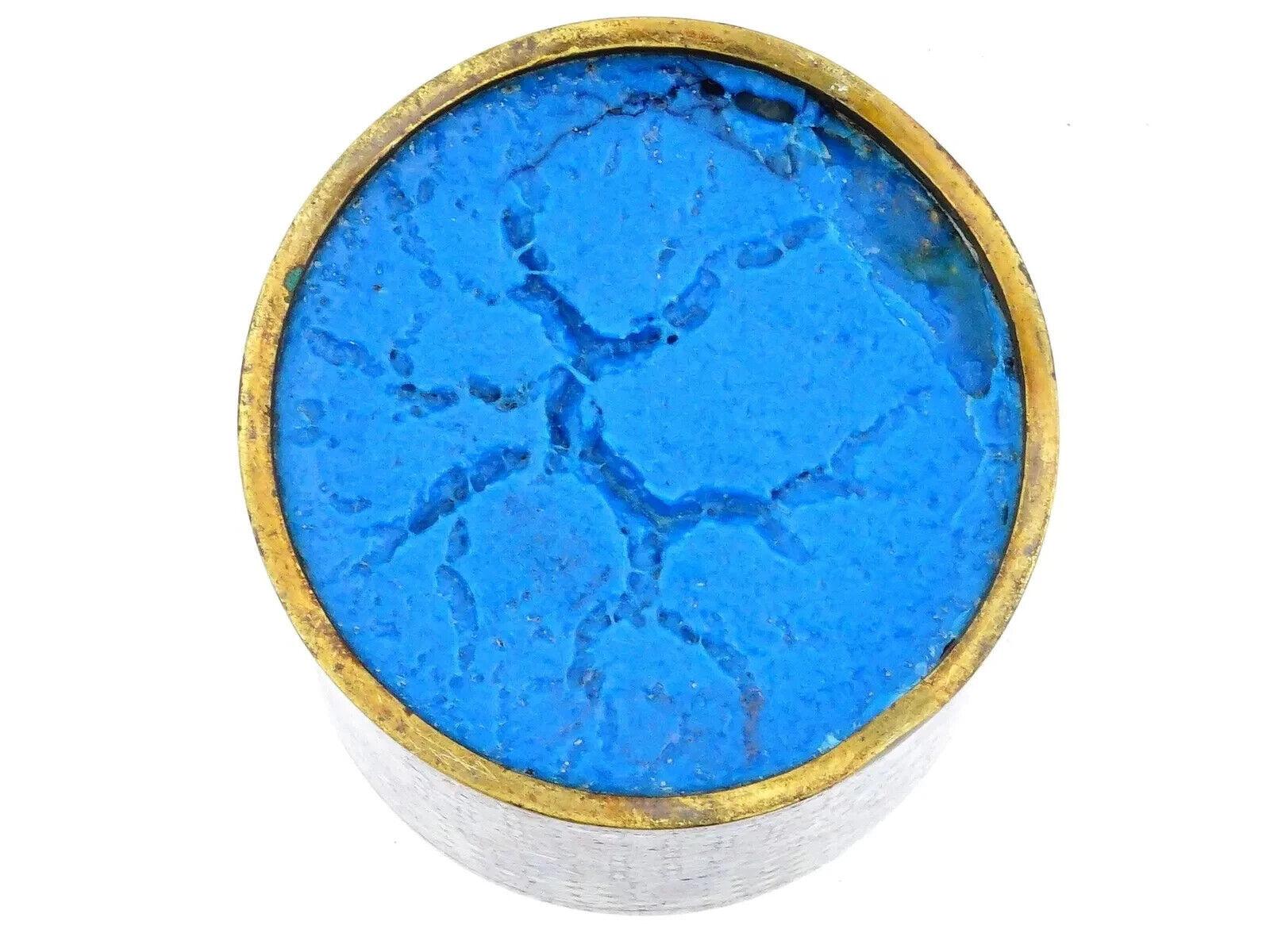 Antiguo Pincel Japonés de Esmalte Cloisonné Patrones Geométricos Pincel Bote GOTO en venta 1