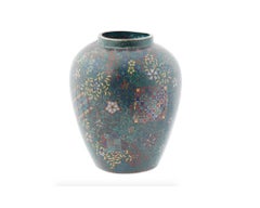 Antique Japanese Cloisonne Enamel Vase