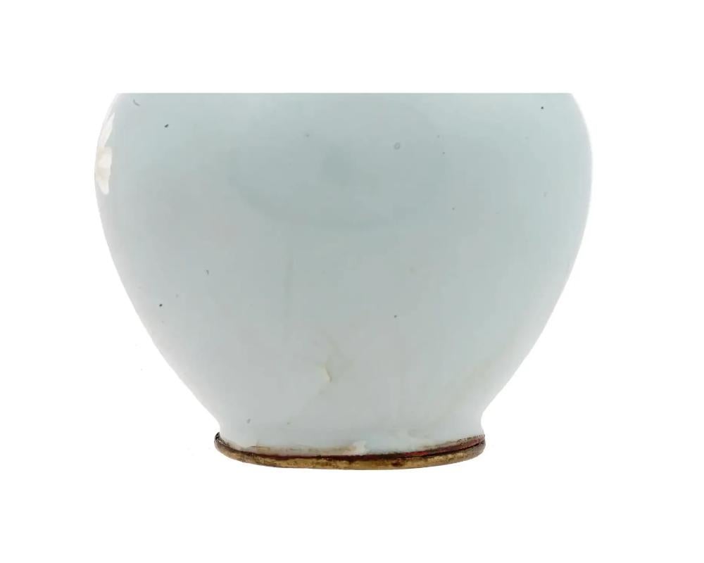 20th Century Antique Japanese Cloisonne Enamel Wireless Vase For Sale