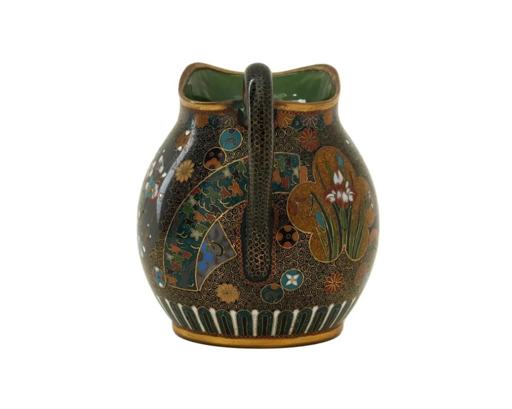 19th Century Antique Japanese Cloisonne Kyoto School Jug