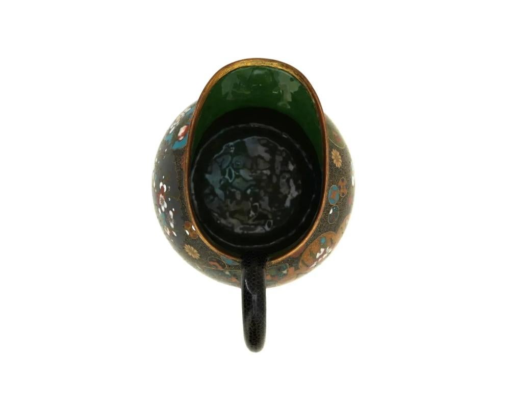 Copper Antique Japanese Cloisonne Kyoto School Jug