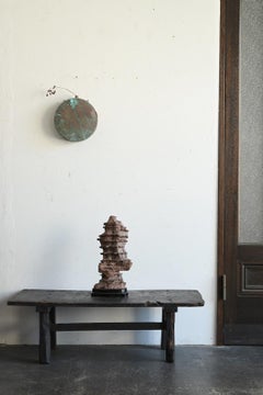 Antique Japanese copper water bottle / wall hanging object / early 20th century