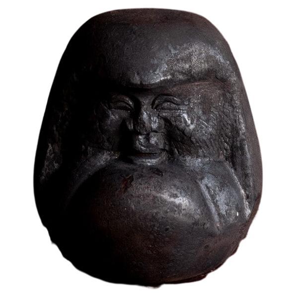 Antique Japanese Daruma Sculpture, Late 19th Century
